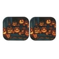 thumbnail image 7 of Windshield Sun Shade, Halloween Carved Pumpkin (2) Foldable Car Sun Shade Windshield for Front, 2 Pieces, 7 of 7