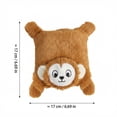 thumbnail image 2 of Pet Hippo, Interactive Squeaky Dog Toy No Stuffing Chew Toy for Small Medium Dogs Pet Toy Boredom Buster, Brown, 2 of 4