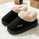 thumbnail image 3 of Zapatillas de algodón para mujer en invierno, bolsa de piel cálida antideslizante gruesa de terciopelo Eva de suela gruesa y zapatos de algodón para mujer en invierno, 3 of 5