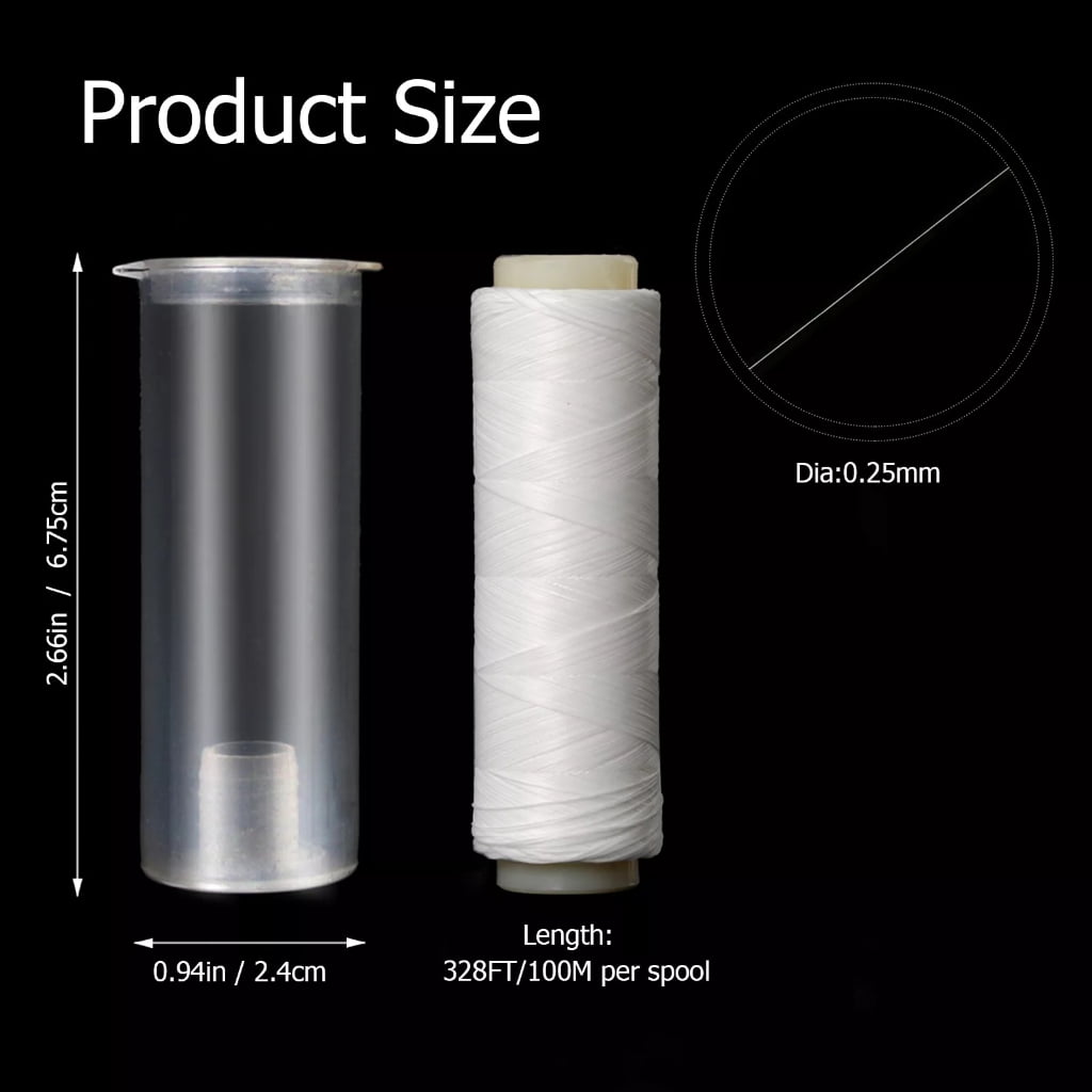 WINDLAND 10Pcs Invisible Nylon Elastic Thread Baits Float Line Fishing Tackle Accessory