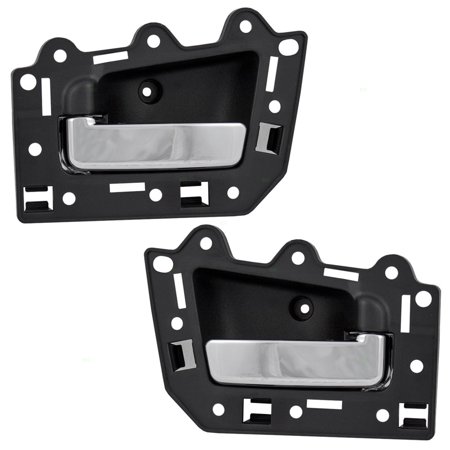 Driver And Passenger Front Inside Inner Black With Chrome Door Handle Repair Kits Replacement For Jeep Suv 1hg791d5aa 1hg781d5aa