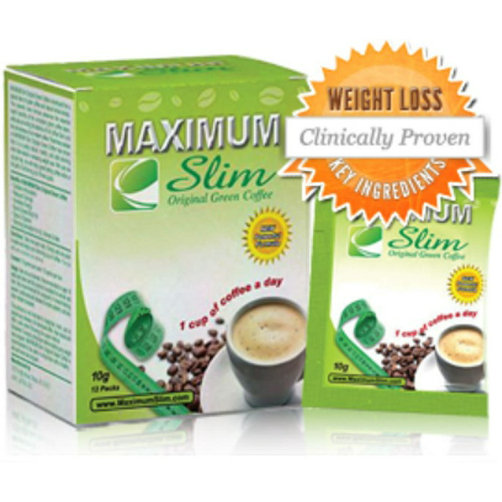 Maximum Slim Original Green Coffee Powder, 12 Ct Walmart