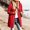 Red plus size long zip hoodie women a1, variant on thefmos Women's Plus Size Hooded Zip Up Sweatshirt Jacket with Pockets Long Length Solid Color Casual Coat Fashion Fall Winter Clothes, Black S