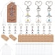 thumbnail image 1 of Juego de 36 llaveros de ángel de aleación con alas de ángel y etiquetas de agradecimiento, bolsa de organza con cordón, regalo para invitados., 1 of 7