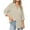 Beige, variant on Button Down Shirt for Women Dressy Casual Long Sleeve Comfy Tops Solid Color Tunic Blouse 2025 Office Work Trendy Outfits