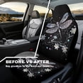 thumbnail image 4 of Yuyamidu Aesthetic Dragonfly Car Seat Covers Waterproof Front Seat Covers Flowers Automobile Front Seat Cover Easy to Install Car Interior Automotive Universal Fit Most Cars, 4 of 7