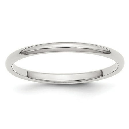 Ladies 2mm Wedding Band Ring in Sterling Silver | Walmart Canada