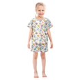 thumbnail image 4 of Summer Short Sleeve Pajama Sets Elephant Patterns Sleepwear Nighty 95% Cotton (5-14Y), 4 of 7