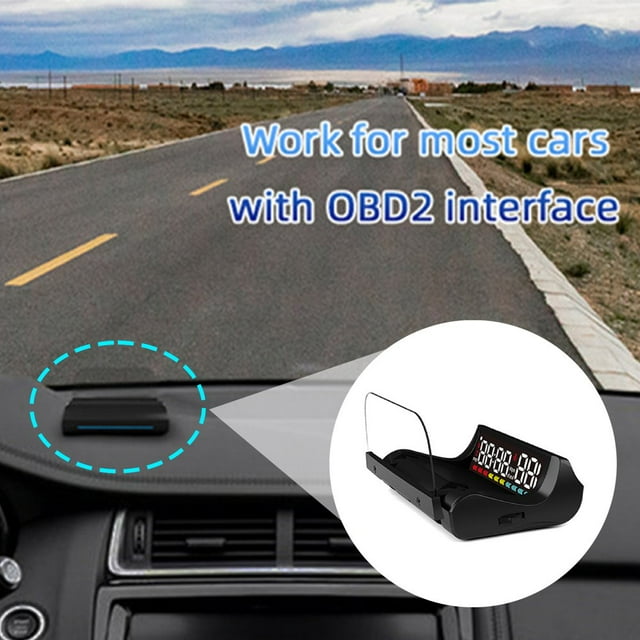 Écran Pliant Électrique pour Voiture 6 Modes Comapct OBD2 Projecteur de Vitesse pour Van