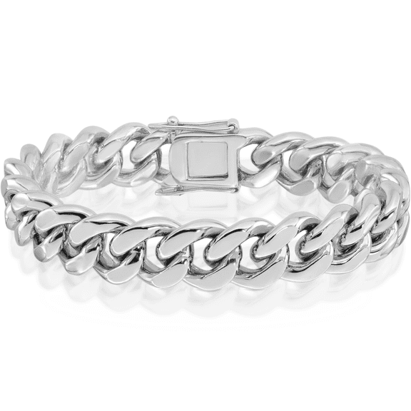 925 Sterling Silver Curb Link Mens Chain Bracelet