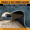 thumbnail image 6 of Ottomanson Non-Slip Extra Large Area Rug 7'10" x 13' Low Pile Living Room Carpet, Solid Charcoal Navy, 6 of 9