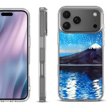 For iPhone 17 Pro Max Protective Shockproof Phone Case, by OneToughShield - Starry Night Fuji