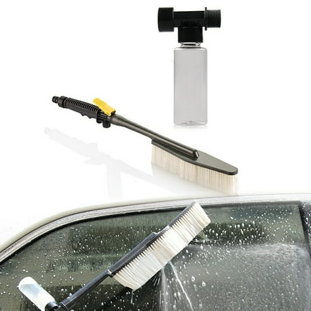 

Car Wash Brush Auto Exterior Long Handle Water Flow Switch Foam Bottle Car Cleaning Brush