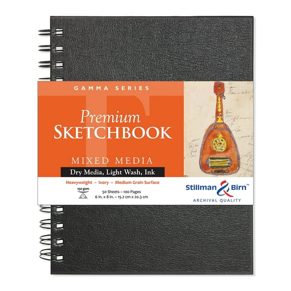 Stillman & Birn Gamma Series Premium Wire-Bound Sketchbook, 6" x 8"