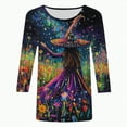 thumbnail image 4 of Towmus Womens Fall Shirts T-Shirts Thanksgiving Graphic Tee Tops Under $10, 4 of 6