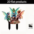 thumbnail image 7 of Three Fairies Reading Book Garden Stake,Acrylic Butterfly Wing Fairy Figurine Yard Art,Weatherproof Outdoor Decor for Patio,Lawn,and Enchanted Garden Display FAMTKT, 7 of 7
