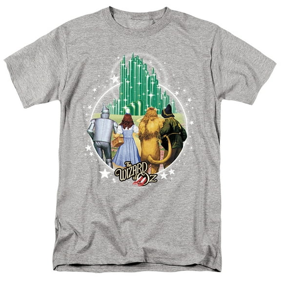 Wizard Of Oz Emerald City Unisex Adult T Shirt, Athletic Heather, Small