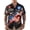 ST-2, variant on Men’s 250 Years America 1776-2026 Patriotic Button Down Shirt,Bald Eagle US Flag Statue of Liberty Print,Short Sleeve Casual Shirts