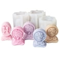 thumbnail image 2 of lanema Easy Demold Silicone Mold Embossed Girl/Married Couple Shaped Mould for Candle Aromatherapy Mould Jewelry Making Tool, 2 of 15