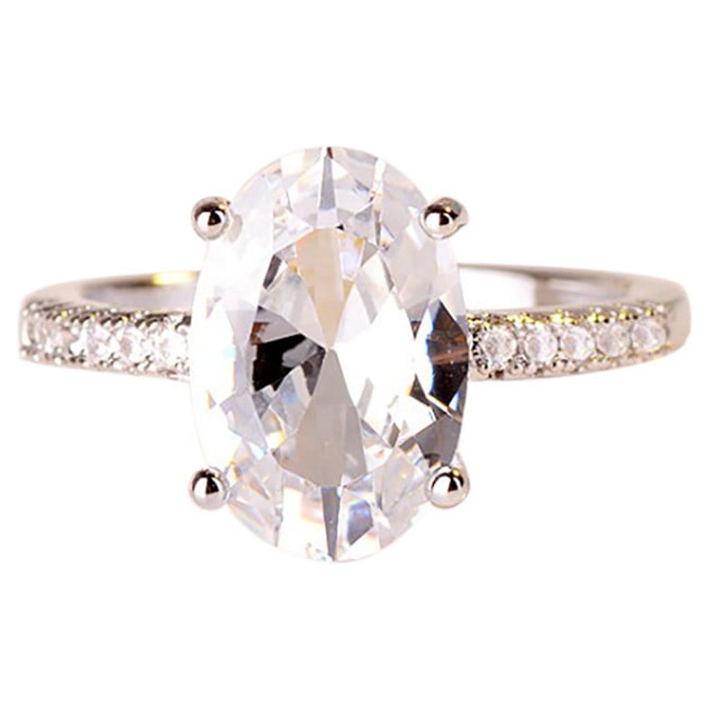 Anello Regolabile In Argento 925 Con Foglie E Zirconi | Gioiello Donna Aperto, Disponibile In Argento, Oro E Rosa, Regalo Perfetto