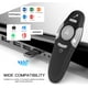 thumbnail image 3 of Presentador inalámbrico con control remoto, RF 2.4GHz USB Powerpoint Clicker para Keynote/PPT/Mac/PC, puntero luminoso para presentaciones remotas, 3 of 4