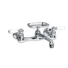 American Standard Heritage Wall Mount 2-Handle Utility Faucet with Soap Dish in Polished Chrome