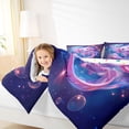 thumbnail image 4 of jejeloiu Kawaii Axolotl Twin Comforter Sets,Galaxy Starry Sky Bedding Set For Girls Women Reversible 2-Piece, 4 of 8