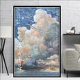 thumbnail image 3 of Pintura en lienzo de Anime japonés, póster impreso, sala de estar de pared para imágenes artísticas, película de Spirited Away, Hayao Miyazaki, 3 of 4