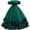 Green, variant on Baby Girl Casual Dresses Sparkly Layered Tutu Party Glitter formal Gown Girls Summer Clothes Size 4-5T