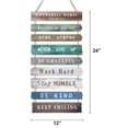 thumbnail image 3 of Inspirational Wall Art Decor For Office  Wooden Rustic Hanging Motivational Decoration Sign Inspiring Positive Quotes Home Living Room Bedroom Bathroom Classroom Gym 12"x24", 3 of 9