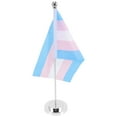 thumbnail image 2 of 1 Set Homosexual Table Flag Rainbows Pride Table Desk Flag with Stand Base Table Desk Flag Ornament, 2 of 6