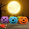 thumbnail image 6 of Kumdkd Halloween Pumpkin Bucket for Kids - Plastic Trick or Treat Candy Pail with Handle, Party Decor, 6 of 6