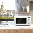 thumbnail image 4 of Costway 700W 0.7Cu.ft Retro Countertop Microwave Oven LED Display Glass Turntable, 4 of 10