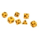 thumbnail image 1 of Juego de Dados Poliédricos Bling Bling 21 Piezas Plástico Color Amarillo, 1 of 12