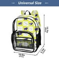 thumbnail image 2 of ALAZA Clear Backpack Constellation Taurus PVC Transparent BookBag, 2 of 7