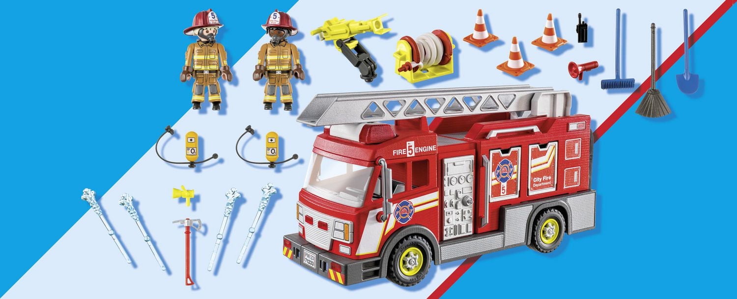 Playmobil Camion de pompier Lumière et sons