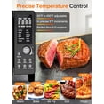 thumbnail image 4 of Nuwave Bravo Pro Smart Air Fryer Toaster Oven Combo, Airfryer Convection Oven Countertop, 12-in-1 Functions with Quicker & Even Crisp Technology, 1800W, 50-450°F, PFAS-Free, 21QT, Black, 4 of 5