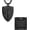 To My DAD-Black, variant on Shield Armor of God Ephesians 6:16-17, Faith Stainless Steel Pendant Necklace