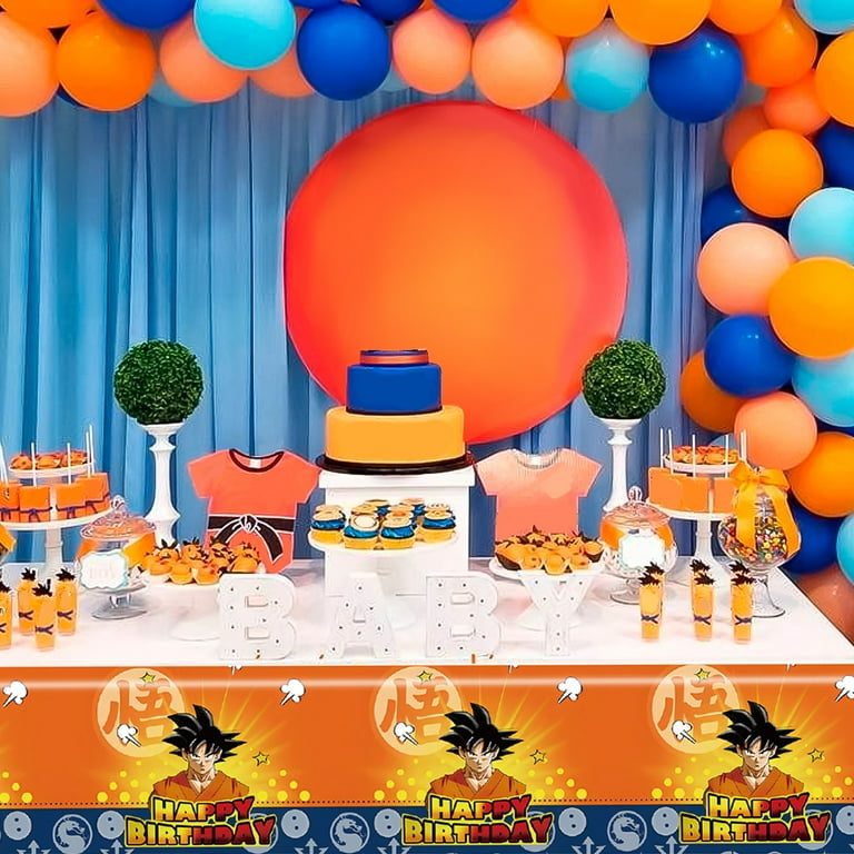 Dragon Ball Birthday Party Supplies - Dragon Ball Tablecloth, 3Pcs