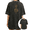 Black-1, variant on Women's Vintage "You Do Not Fear" Sword & Books Moon Phase Graphic Washed T Shirt Fantasy Black S-2XL Plus Size