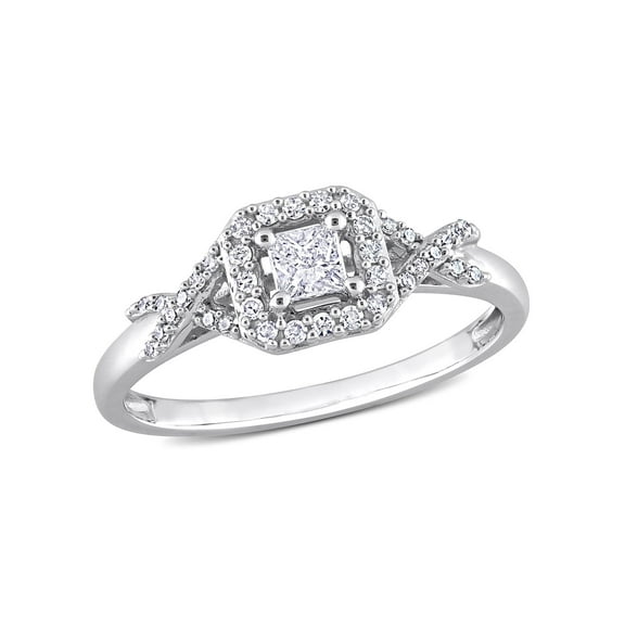 Everly Women's Diamond 10k White Gold Ring