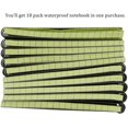 thumbnail image 2 of RETON Aesthetic Pocket Notebooks Set of 10, Rain Weatherproof Soft Cover Pocket Notebook for Office, Green Cover,Tactical Steno Pads with Grid for Outdoor Activity Recording, 2 of 7