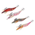 thumbnail image 3 of jinwen Leurre de Pêche Bionique Artificiel avec Hameçon Jig Calmar Rayures Rouges, 3 of 9