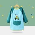 thumbnail image 3 of MUXiin Art Smock For Kids 6-8,Children's Painting Apron, Waterproof Painting Coat, Adjustable Craft Apron, Long Sleeves for 5-11 Years, Boys and Girls, for School Art, 3 of 4