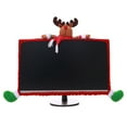 thumbnail image 1 of Christmas 3D Cartoon Computer Sleeve Xmas 19~27\"Computer Monitor Decorating Cover Snowman Santa Claus Elk PC TV Cover Decoration, 1 of 9