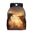 thumbnail image 1 of Kdxio Sac à Dos Motif Dragon Feu Frais Résistant à l'Eau pour Travail Voyage École Hommes et Femmes avec Compartiment pour Ordinateur Portable et Sangles Réglables, 1 of 8