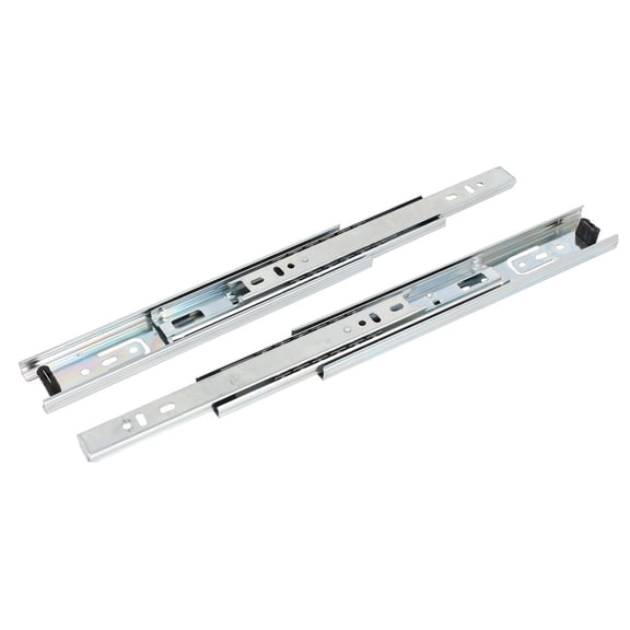 Uxcell 2Pcs 9" Full Extension Ball Bearing Telescopic Drawer Slides Slide Rails