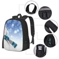 thumbnail image 2 of Easygdp Christmas Snowman In The Snow Mochila de Gran Capacidad Minimalista Ideal para Escuela, Viajes y Uso Diario, 2 of 6