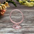 thumbnail image 6 of 6mm Princess Cut Morganite Engagement Ring On 10k Rose Gold Wedding Ring Anniversary Ring Carat Weight 1.75 Unique Look Specialized for Brides, 6 of 6
