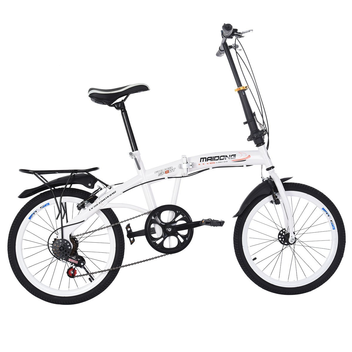 Details about   20in 7 Speed ​​City Folding Mini Compact Bike Bicycle Urban Commuters 